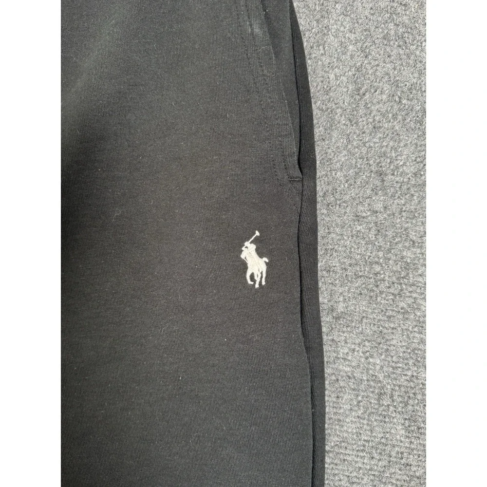 Polo Ralph Lauren Double Knit Jogger Pants‎ Mens Size XL Black Sweatpants